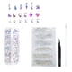 thumbnail image 5 of 2 Kit de diamantes de imitación para decoración de uñas, cristal de varias formas, gemas para uñas, 5 of 5