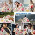 thumbnail image 5 of Spring Tulip Cooling Blanket, Lightweight Breathable Summer Throw Blanket with Double Sided Cold Effect, Summer Floral Botanical Elegant Picnic Beach Blankets Bed Sheet for Hot Sleepers 50"x60", 5 of 8