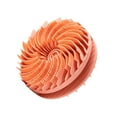 thumbnail image 2 of Transemion Non-toxic Silicone Body Scrubbers For Long-lasting Clean Compact Flat Body Scrubber Silicone Shower orange, 2 of 6