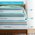 thumbnail image 4 of Linenspa 10 Inch Memory Foam and Innerspring Hybrid Mattress - Medium Feel - Twin, 4 of 9