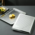 thumbnail image 4 of WEUVEB Stainless Steel Baking Pan for Home Use with Uniform Heat Conduction and Large Capacity 7.87x5.91 Inches, 4 of 8