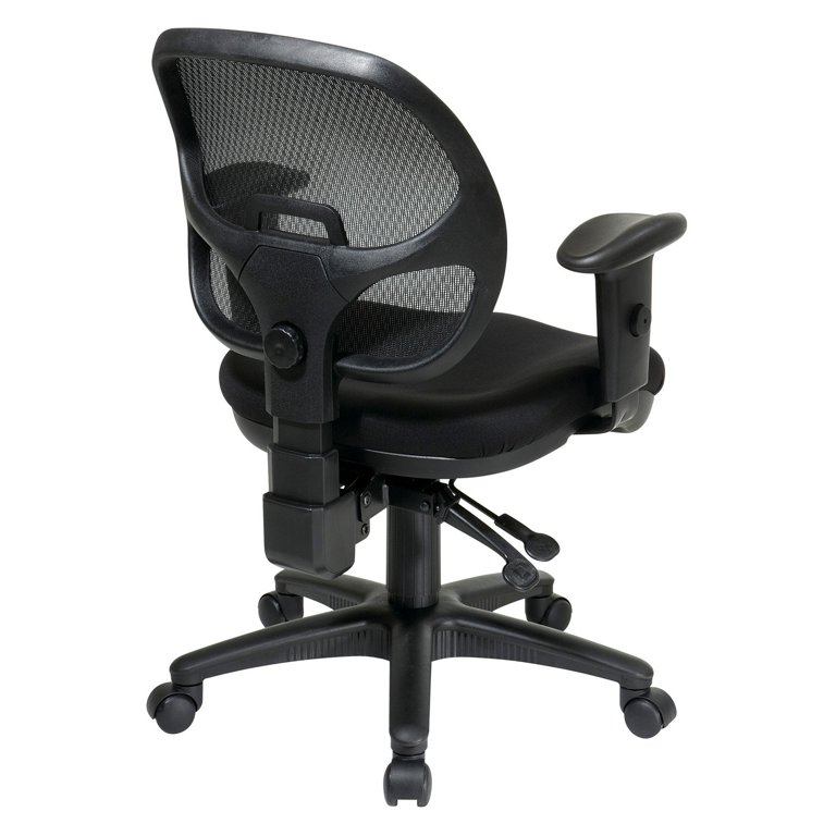 Office chair FLEET, adjustable armrests, charcoal