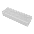 thumbnail image 3 of Jarrón de acrílico transparente con múltiples agujeros, elegante, decorativo, rectangular, para bodas, hogar, comedor, mesa, 30 cm/11,7 pulgadas, 3 of 14