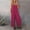 Hot Pink, variant on GaThRRgYP Women's Pants $5,Women Summer European and American Sling Solid Pocket Casual Jumpsuit