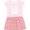 Pink With Stripes, variant on Inktastic Kickboxing Future Kickboxer Like Mommy Girls Toddler Dress