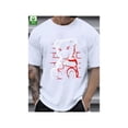 thumbnail image 1 of Men's Summer Cotton T-Shirt with Devil Bear Graphic Print - Casual Crew Neck, Short Sleeve, 100% Cotton, Machine Washable, Casual attire, 1 of 6