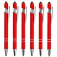 thumbnail image 1 of Unique Bargains Stylus Ballpoint Pen with Stylus Tip, Medium Point, 1.0mm, Black Ink, 6 Pack, 1 of 5
