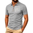 thumbnail image 5 of VBVC Men's Custom Personalized Quarter Zip Shirt , Short Sleeve Work Team Golf Top For Men, Gray , S-3XL, 5 of 8