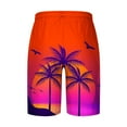 thumbnail image 4 of cllios Men's Hawaiian Shorts Drawstring Boarding Shorts with Pockets Palm Tree Printing Beach Shorts Lightweight Quick Dry 5 Inch Swim Trunks, 4 of 4