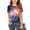 F Dark Blue, variant on NAISIBABY Girls 4th of July T-Shirt, Short Sleeve Crewneck Summer Fashion Kids Patriotic Tee White Size 10-12
