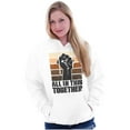 thumbnail image 3 of All in This Together Social Justice Unisex Plus Fleece Graphic Hoodie Brisco Brands 2X, 3 of 5