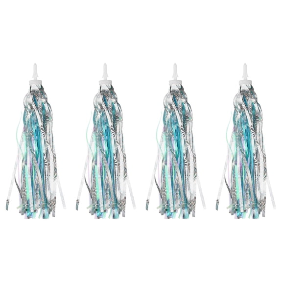 Uxcell Bike Streamers, Colorful Tassel Handlebar Streamers for Bikes and Scooters, 2 Pair & 10 Inch & Blue