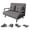 Grey double bed, variant on Leavader 3 in 1 Convertible Folding Sofa Bed with 5-Position Adjustable Backrest, Single Sleeper Chair Lounger Fold Flat Guest Bed 72.5" Gray with Pillow for Small Space Living Room Bedroom Office
