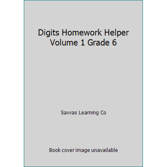 Pre-Owned Digits Homework Helper Volume 1 Grade 6 (Hardcover) 0133276295 9780133276299