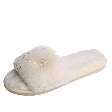

ZHAGHMIN Womens Socks Black Ankle Ladies Fashion Rhinestone Butterfly Decorative Open Toe Fluffy Cotton Flat Slippers Slippers Women Cute Womens Cute Slippers Outdoor Slippers Women Slides Snowman S