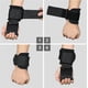 thumbnail image 4 of 2 ganchos para levantamiento de pesas, muñequeras de elevación para peso muerto, levantamientos, alternativa en entrenamiento de potencia en gimnasio, gancho no escalable, 4 of 5