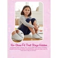 thumbnail image 4 of Justice No Show Socks for Girls, Cozy Socks for All Day Wear, 10 pk White Multi Color, 4 of 7