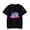 Black, variant on Split Fiction T-shirt loose summer fashion trend men's and women's short sleeved casual T-shirt top