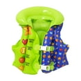 thumbnail image 4 of Chaleco De Natación Inflable Para Niños Y Niñas, Flotabilidad Para Kayak, Deportes Acuáticos, Navegación, Verde Y Azul azul verde, 4 of 8