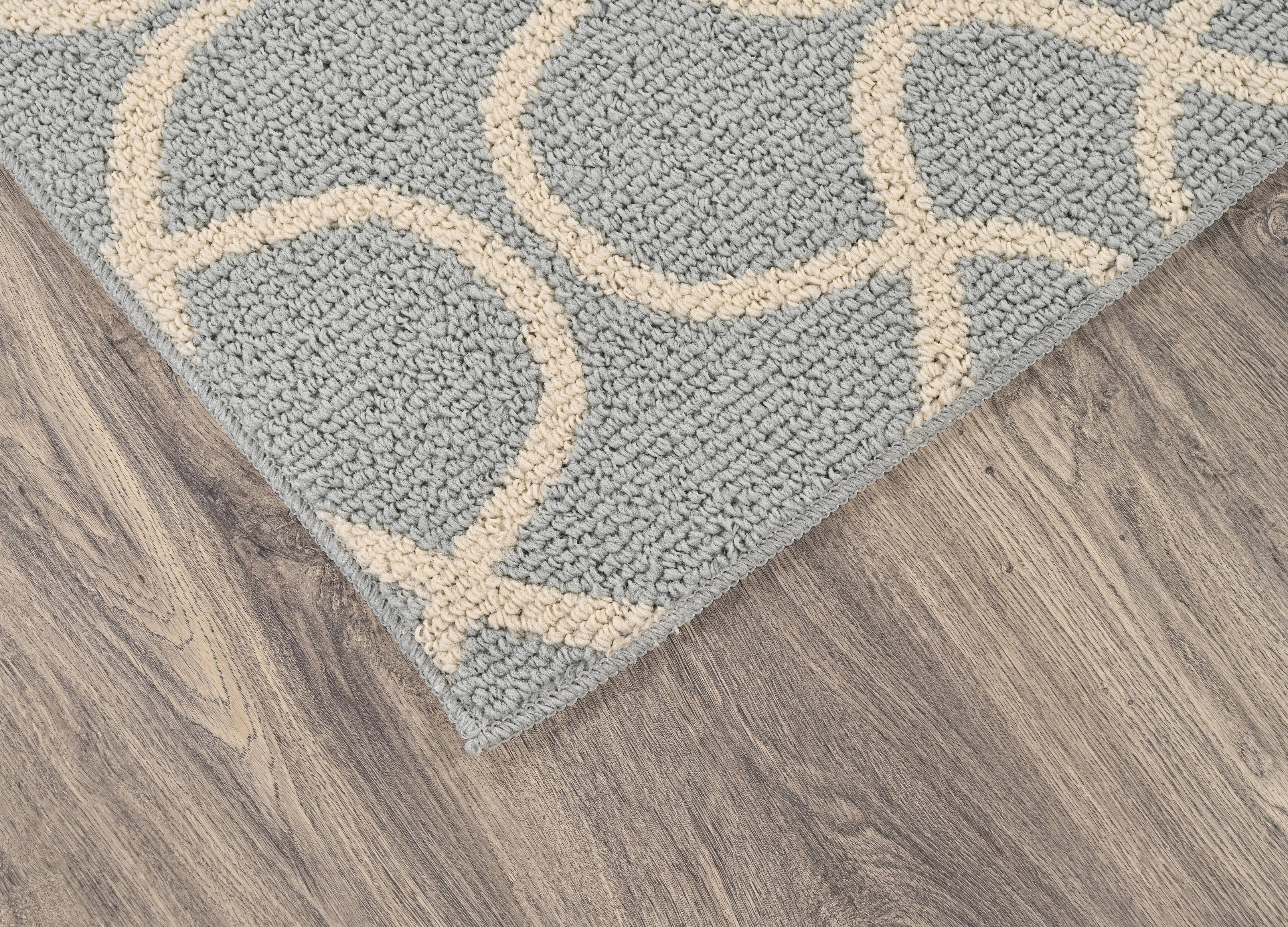 Mainstays Drizzle Silver/Ivory Indoor Area Rug, 5' x 7'
