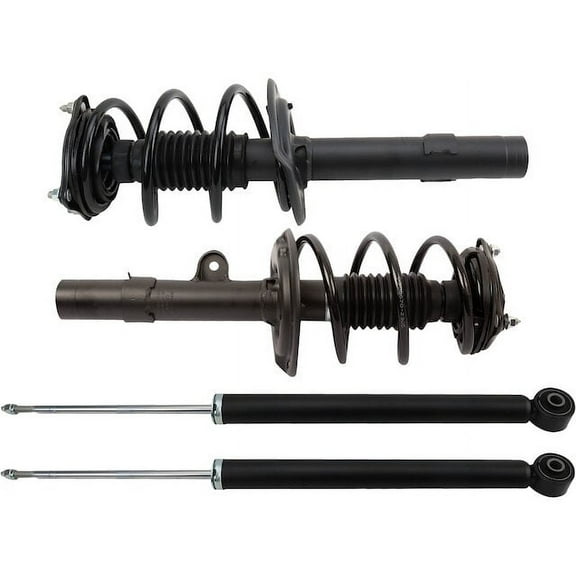 Front and Rear Shock Strut and Coil Spring Kit 4 Piece - Compatible with 2018 - 2022 Honda Accord 1.5L 4-Cylinder 2019 2020 2021