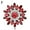 Dark Red, variant on Besufy Women Brooch Pin Flower Brooch Rhinestone Jewelry for Wedding Party