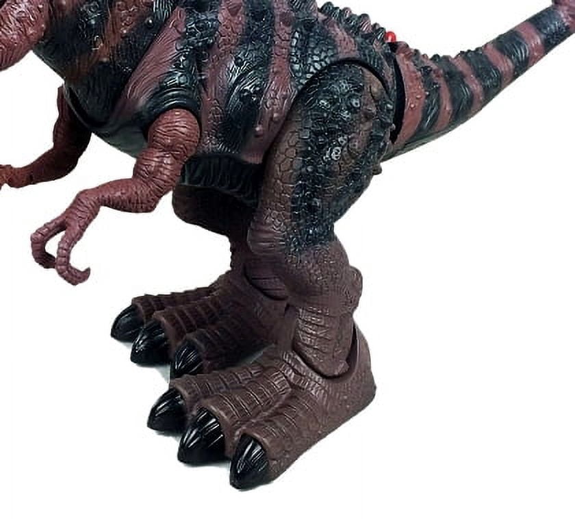 PlayWorld Prehistoric Past Tyrannosaurus T-Rex Dinosaur With Lights And Sounds - Brown