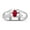 Ruby, variant on Sterling Silver Classic 6X4MM Oval Ruby & Diamond Ring - Birthstone Jewelry for Men -Size 9