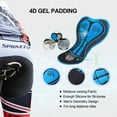 thumbnail image 4 of Padded Bike Shorts for Men Indoor Road Cycling Bicycle Shorts Cycle Tights Red S, 4 of 9