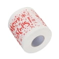 thumbnail image 2 of Papel Higiénico Impreso de Navidad de Pulpa de para Decoración de Vacaciones Feliz Navidad, 2 of 7