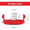 thumbnail image 3 of CMZST120SC Trimmer Cap for Craftsman CMCST900, CMCST910, CMESTE920, CMEST913, CMESTA900, CMZST065, CMZST080 - 4-Pack (2 Caps + 2 Springs), 3 of 4