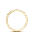 thumbnail image 3 of Rosec Jewels Certified Moissanite Half Eternity Wedding Band - Thick Band Ring - D-VS1 Quality, 10K Yellow Gold, US 5.00, 3 of 9