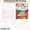 thumbnail image 4 of TISHIRON Paint by Numbers for Adults,16x20 inch Canvas Wall Art Rainbow Mountain Flowers Oil Painting by Numbers Kit for Home Wall Decor (Frameless), 4 of 6