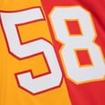 thumbnail image 4 of Men's Mitchell & Ness Derrick Thomas Red/Gold Kansas City Chiefs 1994 Split Legacy Replica Jersey, 4 of 4