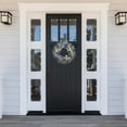 thumbnail image 4 of Haute Decor 24 Inch Mixed Lavender/Larkspur Wreath, 4 of 4