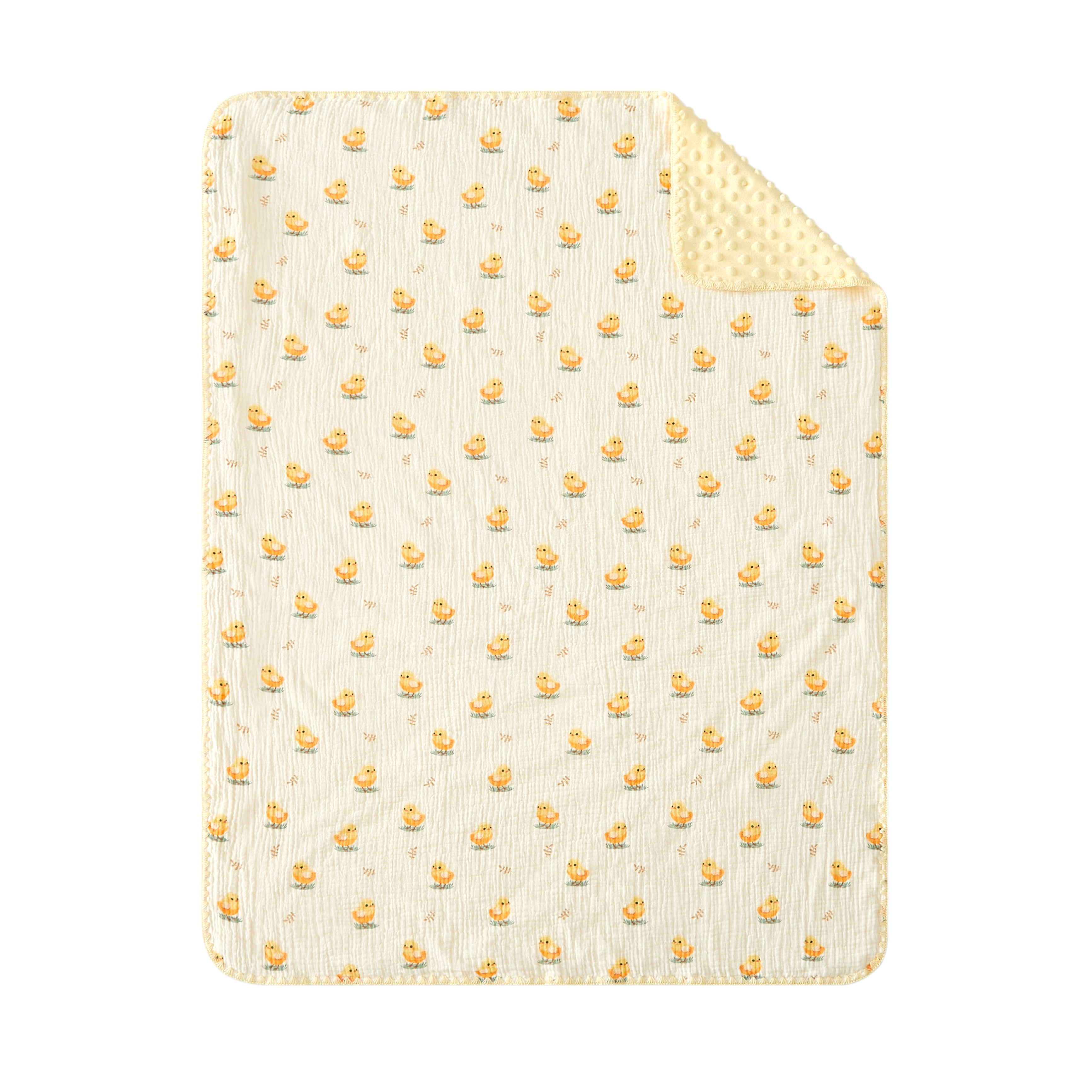 Little Nest Duck Muslin Blanket with Lovey 30" x 40"