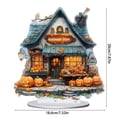 thumbnail image 3 of Halloween Pumpkin Ghost House Decoration 2D Acrylic Bedroom Desktop Gift, 3 of 5