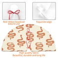thumbnail image 4 of Rateoe Hand Drawn Snake Print Christmas Tree Skirt 30" for Xmas Holiday New Year Party Circle Tree Mat Ornaments Decoration, 4 of 7