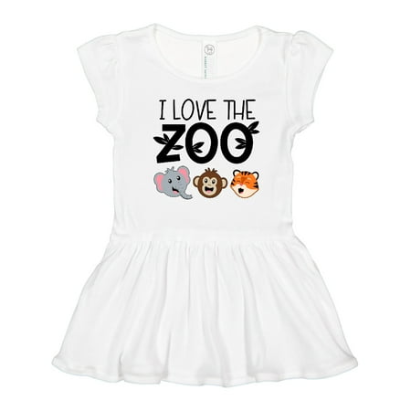 

Inktastic I Love the Zoo Cute Animals Gift Toddler Girl Dress