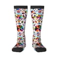 thumbnail image 2 of Picia Women Crew Soft Moisture-wicking Socks Mexican Bright Style Pattern Design Cotton Socks, One Size fit All, 2 of 9