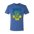 thumbnail image 2 of Not Only Am I Perfect I'm Ukrainian Too! Mens Premium Tri Blend T-Shirt, Vintage Royal, Medium, 2 of 4