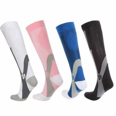 2 Pairs Compression Socks, 20-30 mmHg Medical&Althetic Nursing Running Compression Socks for Men Women Pregnancy Flight Edema Varicose (Best Compression Socks For Edema)
