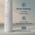 thumbnail image 6 of Philips Sonicare 5700 Series Electric Toothbrush - Next-Generation Sonicare Technology, Pressure Sensor, 6 Brushing Settings, Smartimer, Brushpacer, 21-Day Runtime, White, Model HX7130/01, 6 of 13