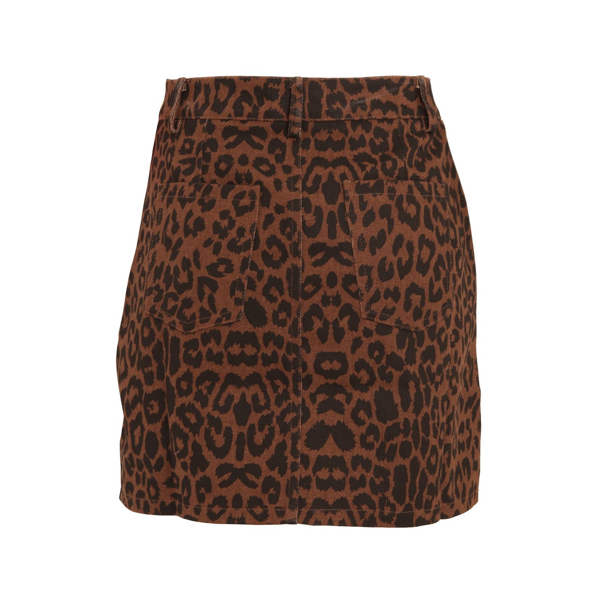 Topshop size 6 petite leopard print mini skirt with... - Depop