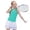 Green, variant on Girls Tshirts Kids Athletic Solid Color Performance Tee Breathable Play Top Girls Tops White 7-8 Years