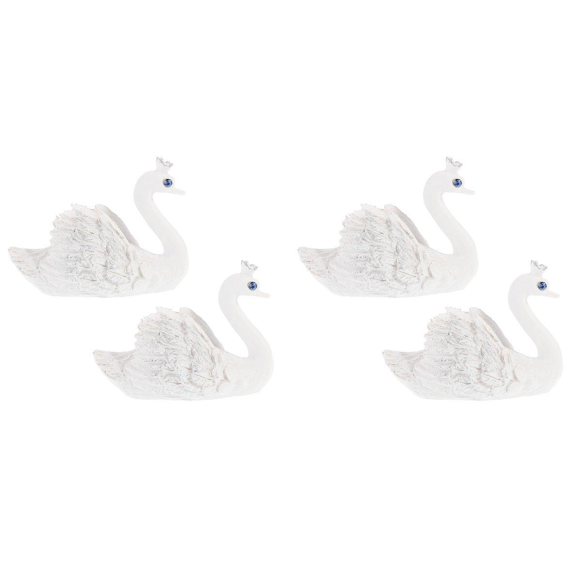 NUOLUX 4 pcs Swan Place Cards Clips Swan Place Cards HoldersTable