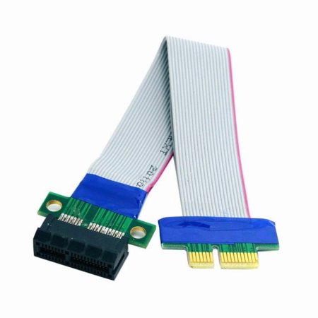 PCI Expres x1 PCI E Riser Card Extender Extension Ribbon Flex Relocate Cable price history on PriceWatchPro