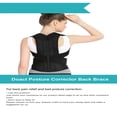 thumbnail image 3 of HLONK Posture Corrector Back Brace  Adjustable Shoulder Lumbar Belt  Premium Breathable Back Posture Corrector Support For Shoulder Back Waist  Unisex, 3 of 7