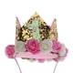 thumbnail image 4 of Diadema con corona dorada de flores para fiesta de cumpleaños, accesorios para el cabello BGold-1, 4 of 9