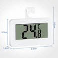 thumbnail image 2 of Termómetro digital para frigorífico, termómetro para frigorífico, termómetro digital LCD impermeable para frigorífico y congelador con pie (blanco), 2 of 5